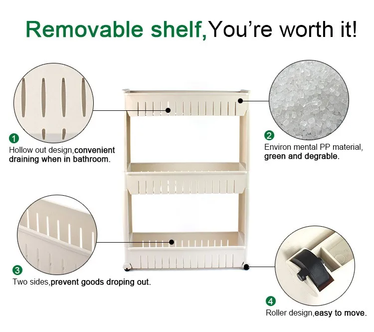 High Quality Multilayer Bathroom Plastic Storage Shelf Buy Multi