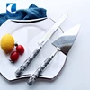 cathylin kitchen tools stainless steel ceramic handle cake servers set