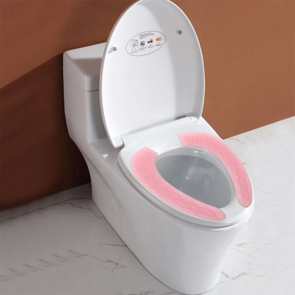 Gel Toilet Seat Cover Sticky Portable And Washable Toilet Seat Cushion ...
