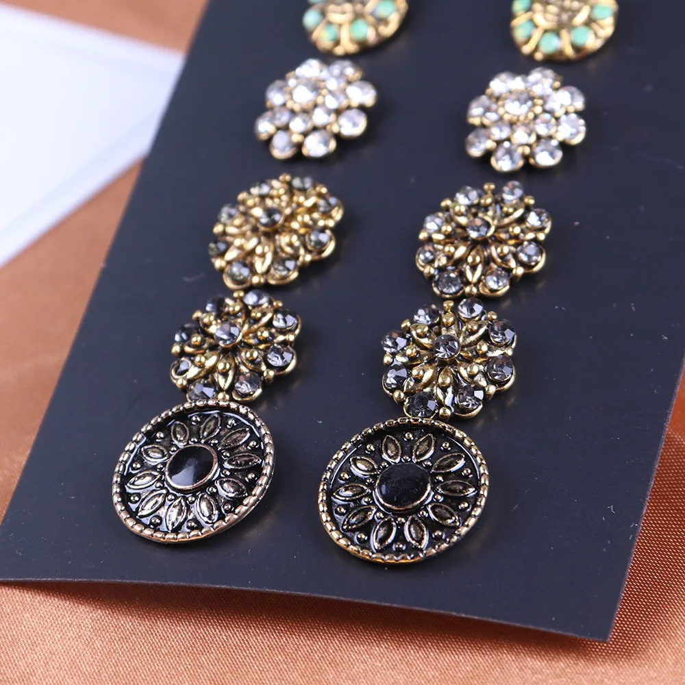 Fleur Charme Boucles d/'oreilles Tibet Argent Charme Boucles D/'oreilles Charme Boucles d/'oreilles pour son