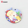 promotion sublimation Heat press apple shape key chain with custom logo