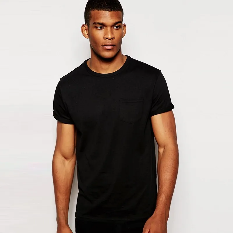 Ecoach Wholesale T Shirts Free Samples 100% Cotton Roll Sleeve Men's