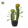 Green Plastic 38cm Cactus Artificial Decoracion Cactus Plant And Planter Big Cactus Plant