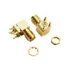 SMA Female Connector Right Angled for Thru Hole PCB Mount