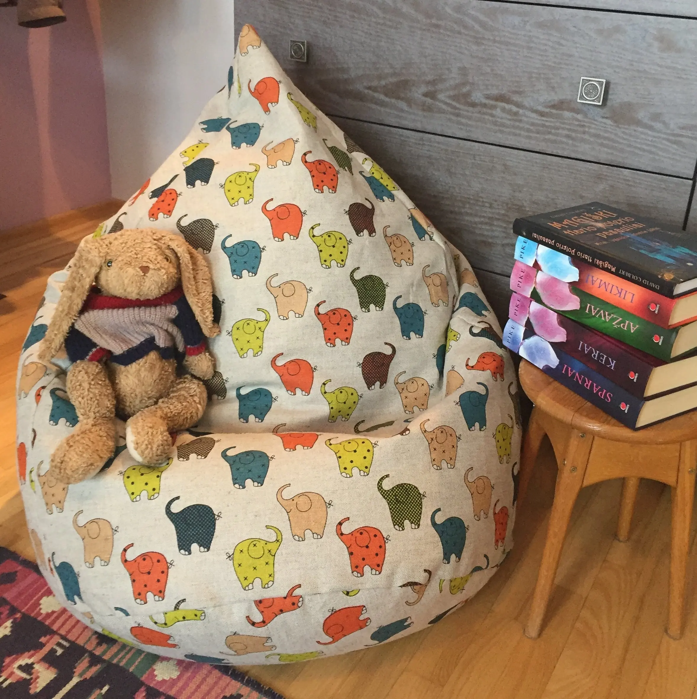 Bean Bag Filling Find Deals On Line At Get Quotations Kids Beanbag Natural Fabrics Cover Large Eco Friendly Bean Bag Chair Colorful Elephant Print With Insert