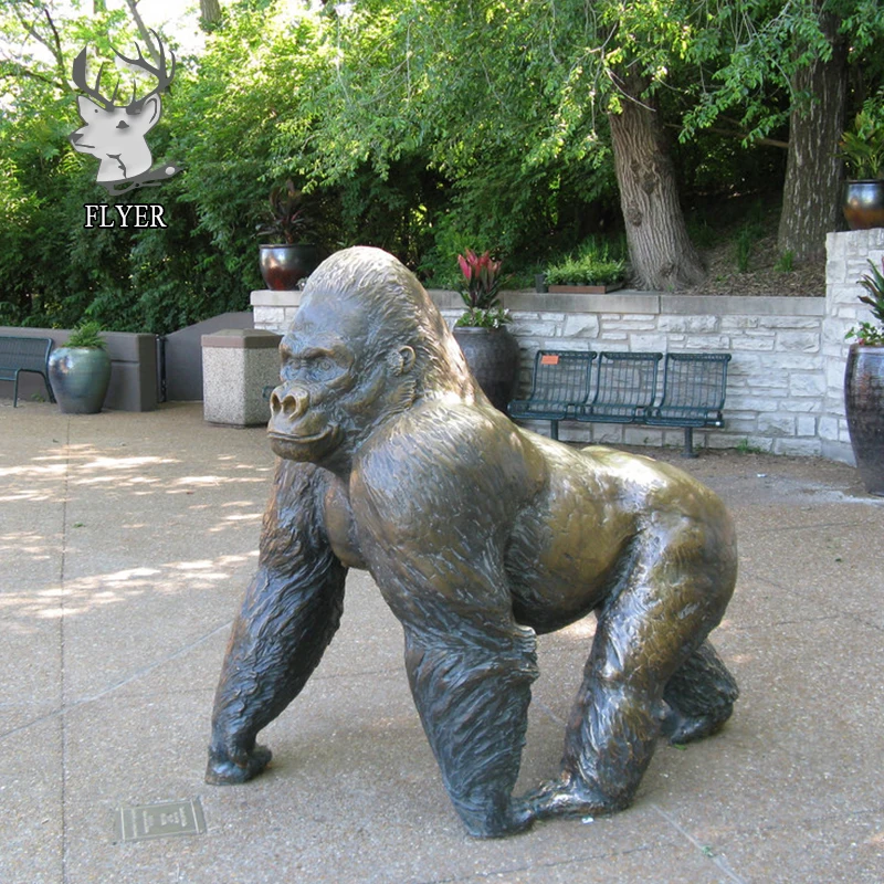 Outdoor Garden Life Size Bronze Gorilla Statue For Sale Buy Bronze