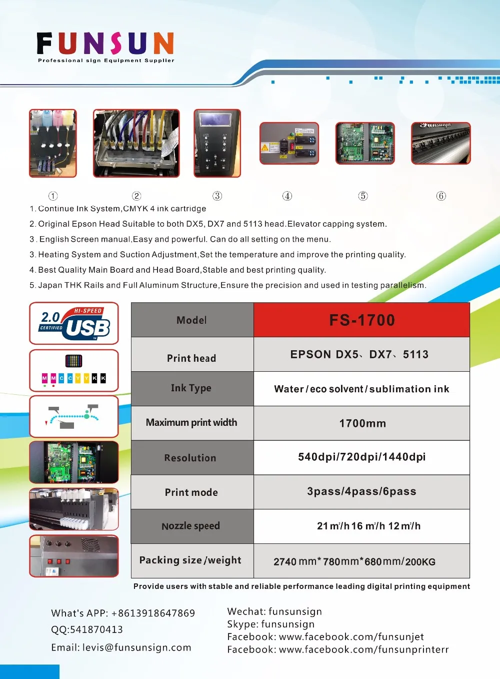1 7m Digital Sticker Printer Machine For Banner Printing View