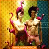 decoration fiberglass flamingo window display material