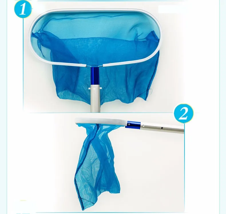 Economy deep bag leaf skimmer for in-ground swimming pool