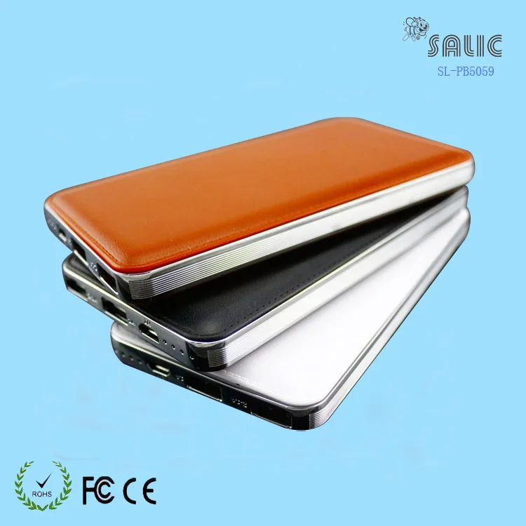 2a output wholesale leather power bank 10000mah