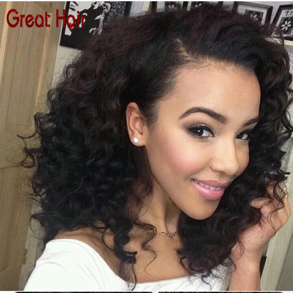 Natural Afro kinky curly afro wig 130 Density human hair short wigs for black women aliexpress
