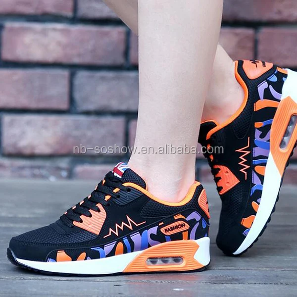 Wholesale Stocklot Sport Shoes,Women High Heel Sport Shoes,Lady Air