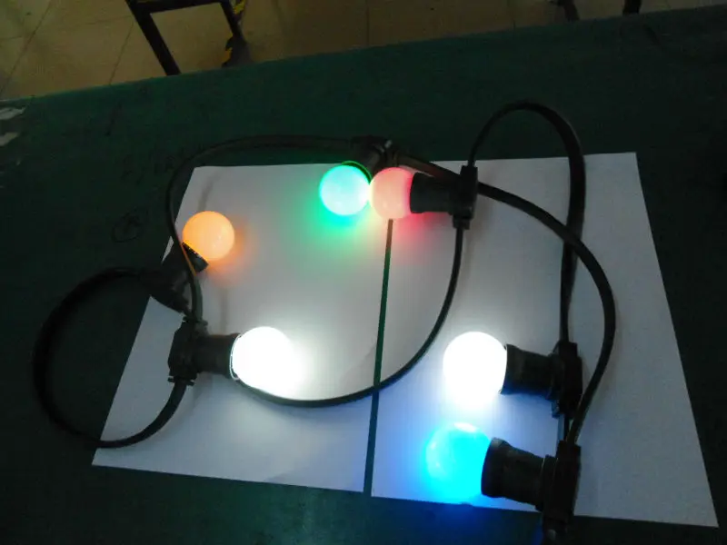 2 Wire light strings with E27 holders 500leds 100m LED belt light in holiday lighting