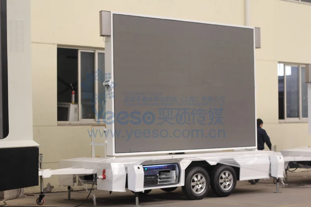 Led Trailer T9 With 13ft* 8ft Billboard,Screen Can Lift And Rotate,With Speaker And 