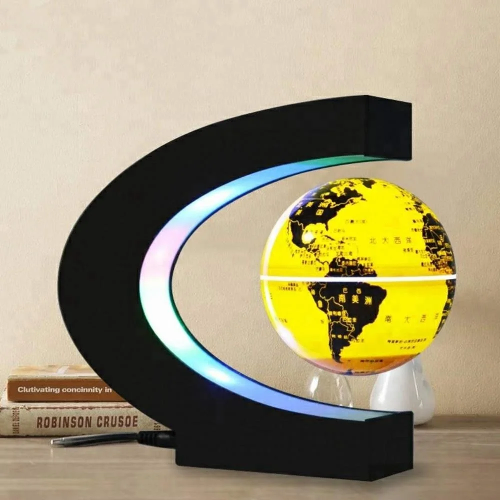 Led Magnetic Floating Levitating Rotating Globe World Globe For 