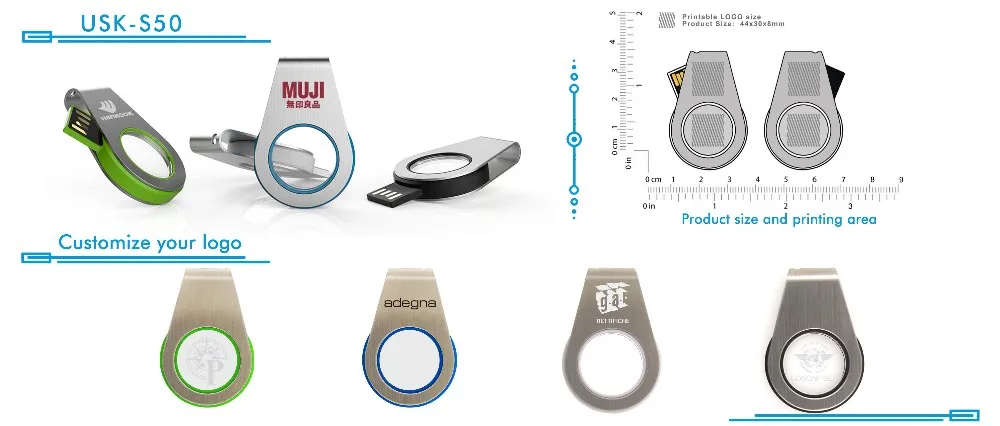 2019 New style Twister USB Fashion Swivel Flash Drive Acrylic can Brand Logo Mini USB flash drive - ANKUX.COM