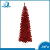 Slim Red Gold PE Christmas Tree