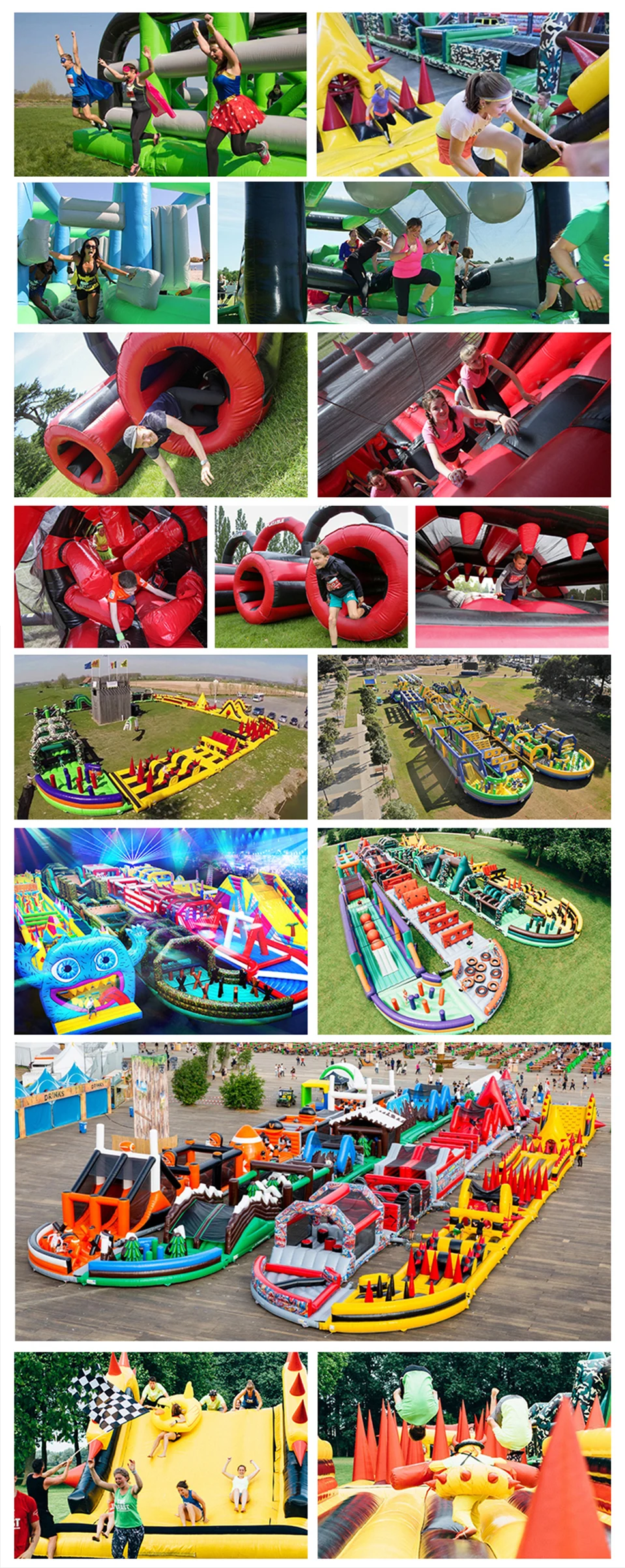 Crazy Game Inflatable 5k Obstacle Course,Adult Inflatable Obstacle Course For Sale