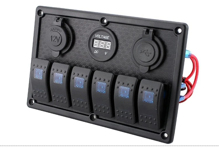 Hot Sale led rocker switch panel For 12V 24V Car Boat Marine
