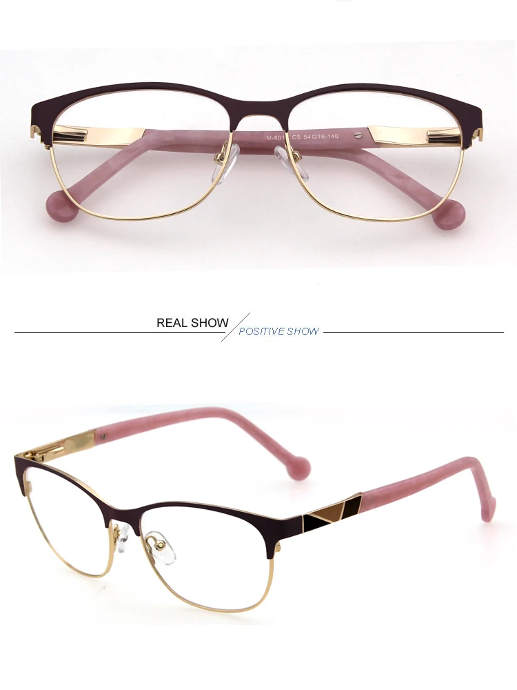 Glasses Latest Trends Colorful Plating Metal Women Discontinued ...