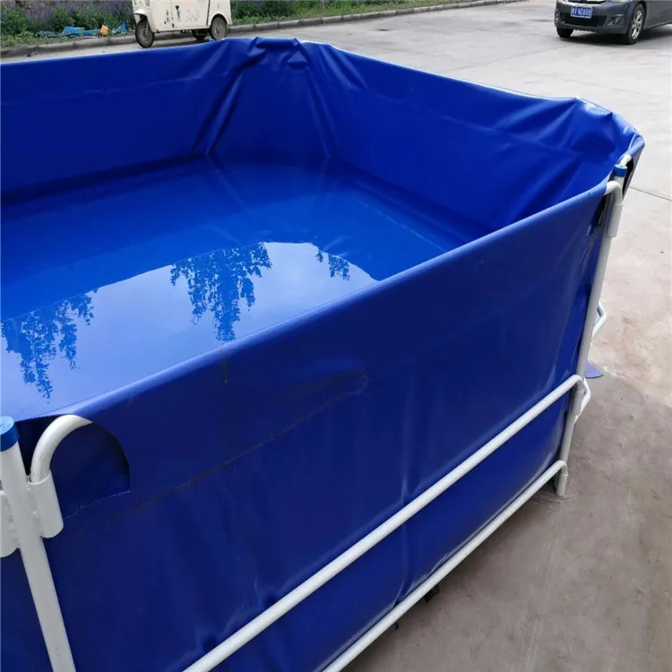 便携式pvc帆布可折叠鱼pvc框架鱼缸