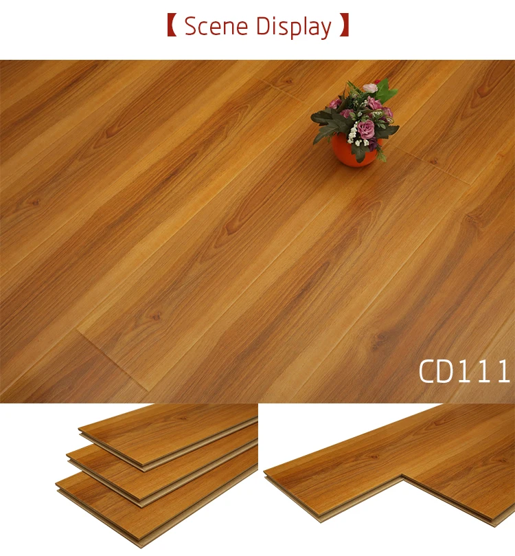 Oak Flooring Smooth Laminate Flooring Waterproof