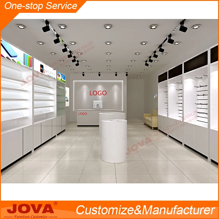 Einzelhandel Moderne Display Kundenspezifische Design Handy Shop Display Dekoration Design