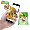 virtual reality technology 3D AR animal preschool educational toys for kids virtual dinosaur card