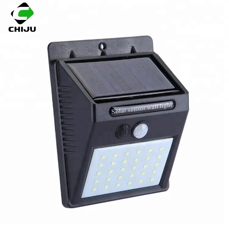 Motion Sensor Security Wall Light Waterproof 30 LED Solar Outdoor Lights