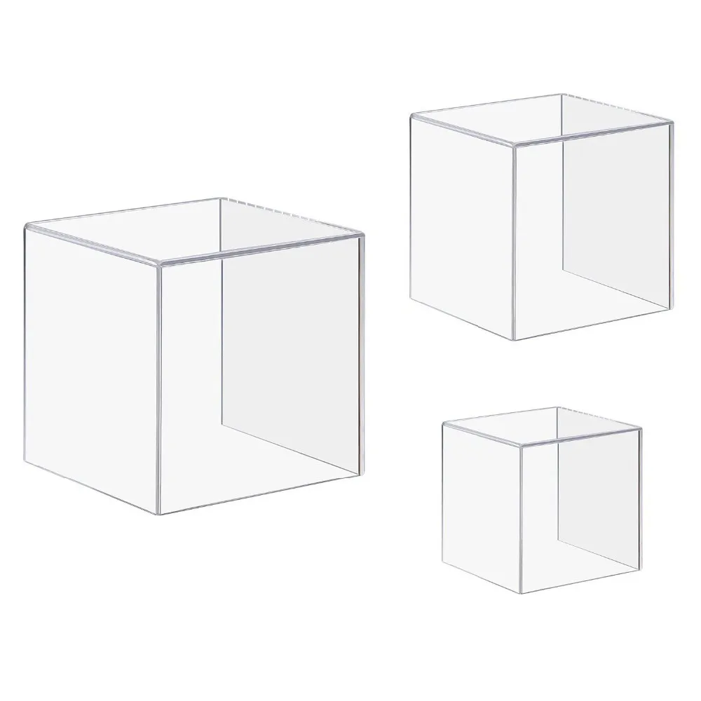 Cheap Acrylic Display Case Display Box 4 Sided Acrylic Cube,Museum Box