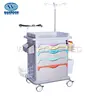 BET-86 Hospital equipment medical abs trolley emergency cart with drawers
