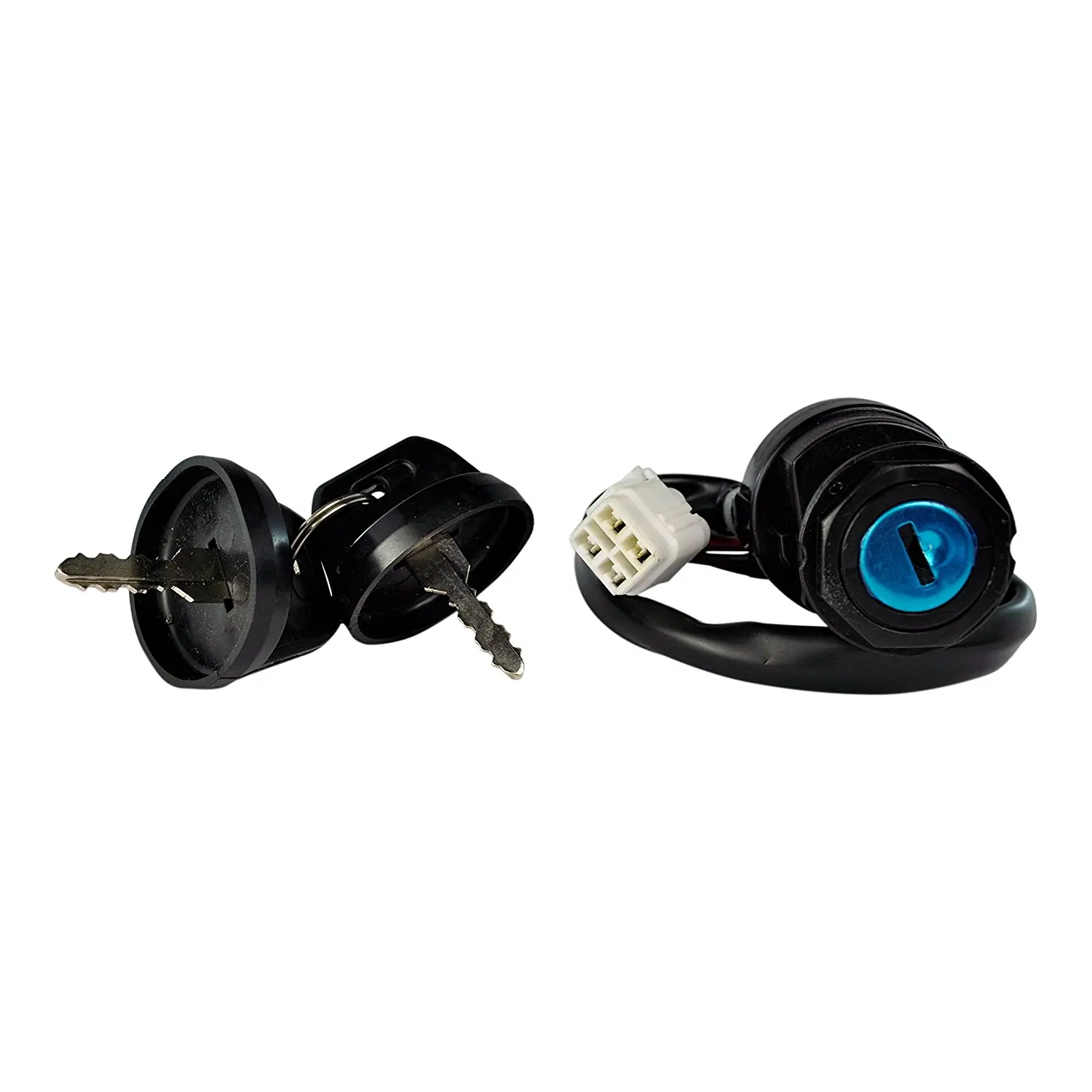 Two Position Ignition Key Switch For Yamaha YFM 400 450 Kodiak YFM 450 Grizzly YFM 450 Wolverine 2003 2004 2005 2006 2007 2008 2009 2010 2011 2012 2013 2014 OEM Repl.# 5ND-82510-00-00