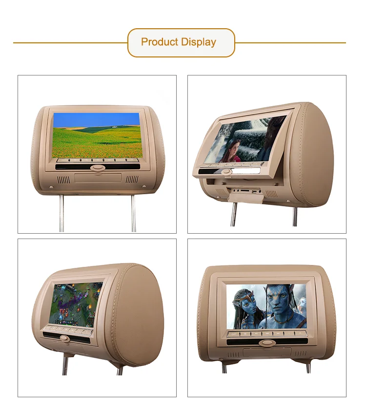 7inch Universal Replacement Headrest Preinstalled Car Dvd Player Buy Car Headrest Dvd Player