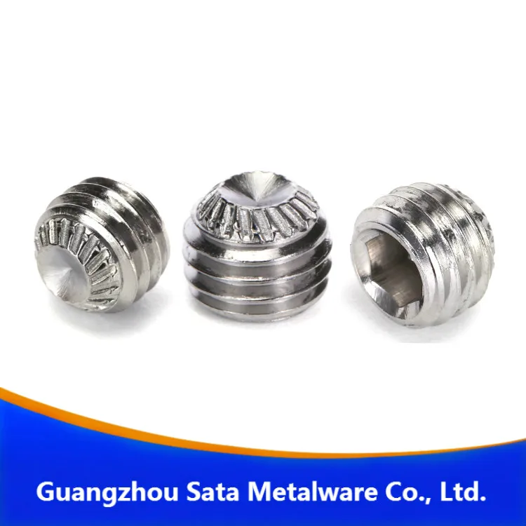 Iso 4029 Ss410 Serrated Cup Point Socket Set Screws Buy Serrated Cup