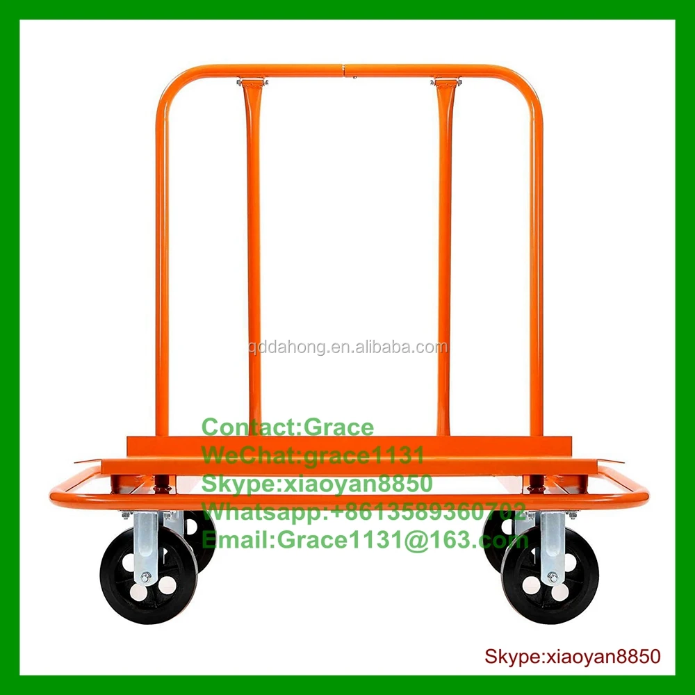 1 Ton Heavy Duty Plasterboard Drywall Cart With 8'' Caster Wheeled