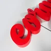 Rimless aluminum frame acrylic face led alphabet letter