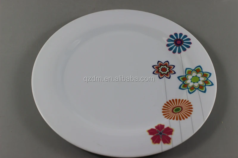 Wholesale Cheap White Plate Melamine dinner plate