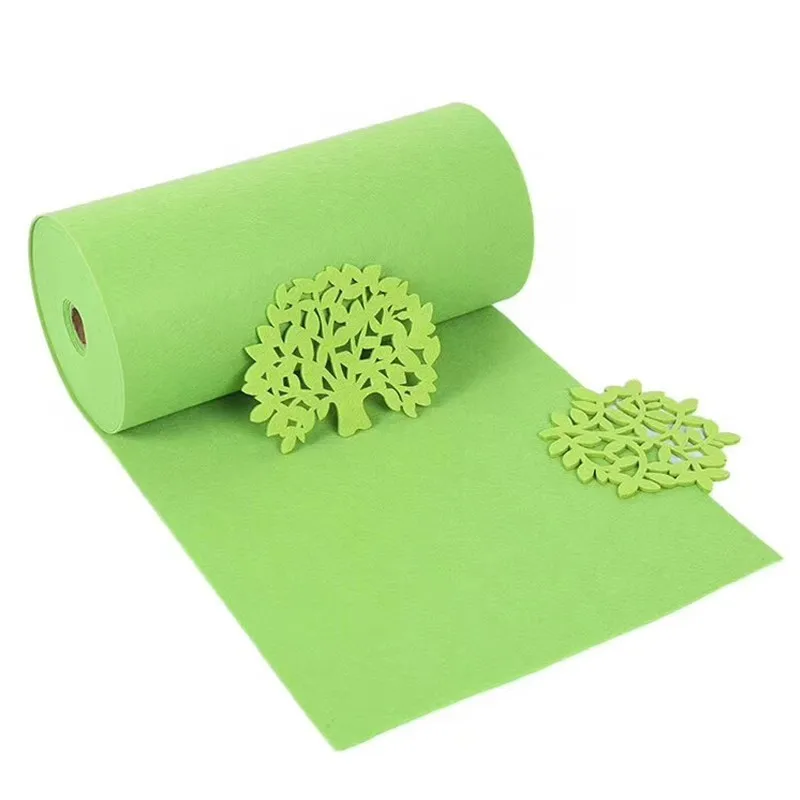 Sticky Back Self Adhesive Acrylic Felt Fabric Roll Olive Green Per 5