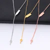 Korea Fashion Gold Silver Rose gold Color Wine Glass Necklace For Girls Women