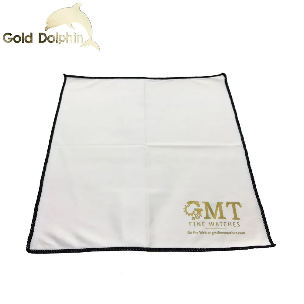 Luxury Personalized Jewellery Cleaning Polishing Cloth And Pouch With