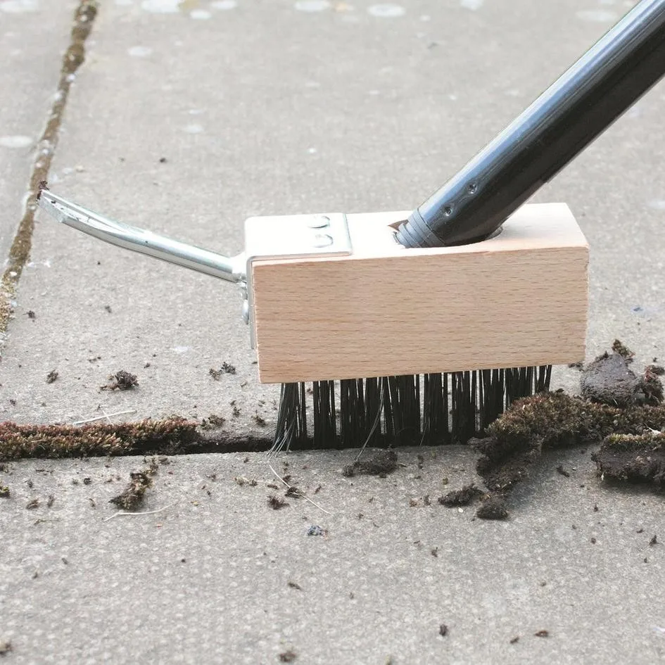 Paveway Moss Removal Tools Patio Tile Cleaner Brush With Handle - Buy