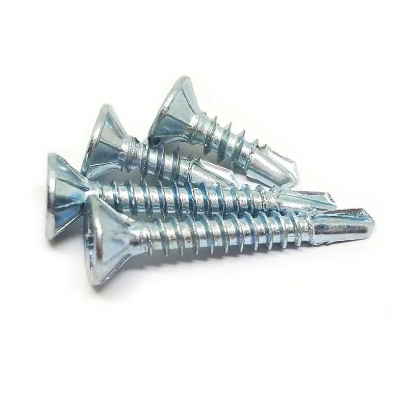 
Fast penetrate CSK Flat Head Self Drilling screw with or without ribs/nibs under head 