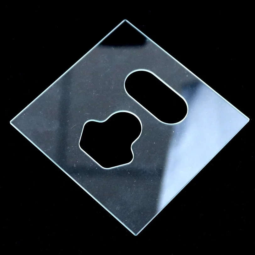 High Quality Tempered Glass Panels for Wall Sockets Light Lowes Switch Plates Glass Frame