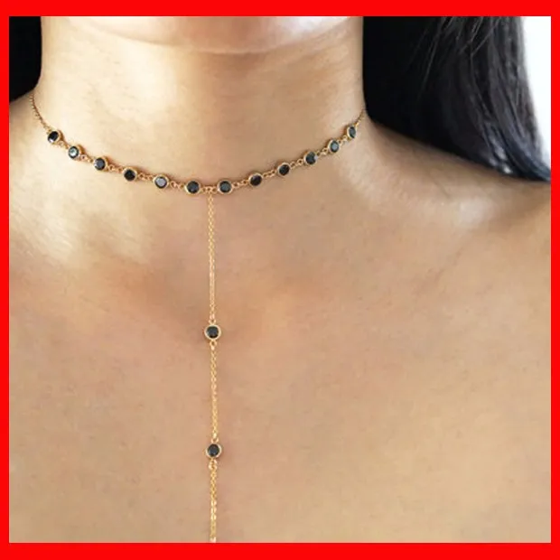 2016 fashion 925 sterling silver czs hamsa hand charms silver chain choker necklace velvet