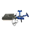 rotary mini 3 color 1 station screen printing machine with flash dryer