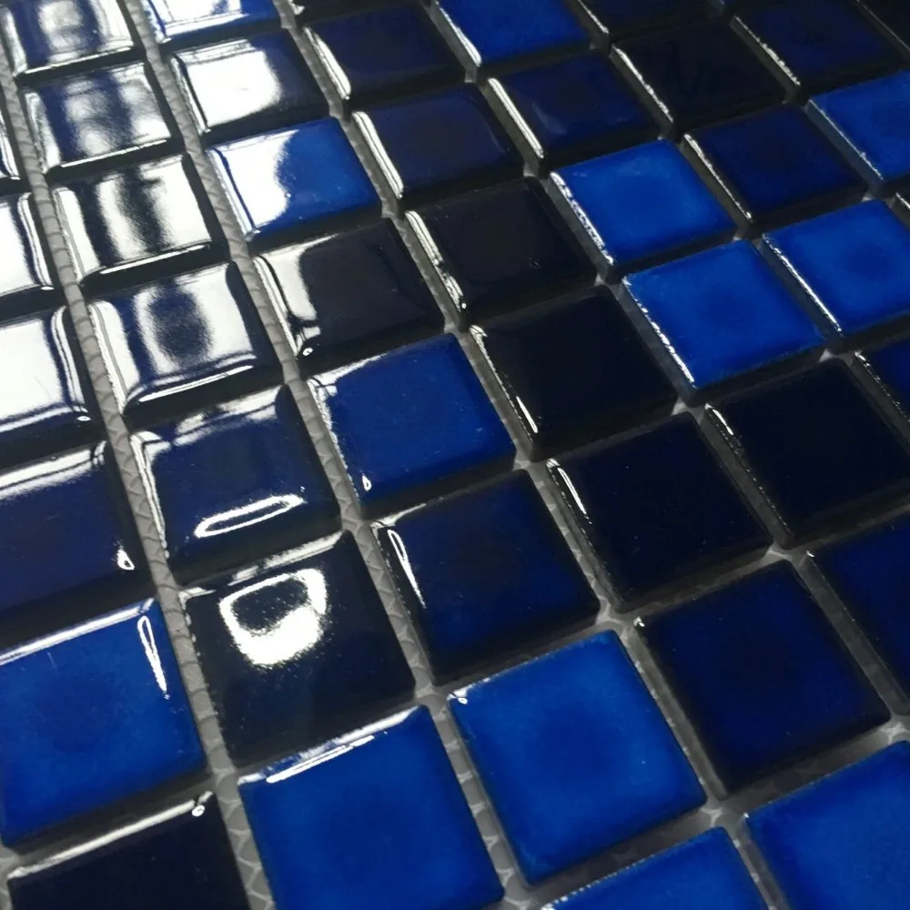 l & p 马赛克 tcj2501 25 x 25毫米深蓝色混合陶瓷游泳池瓷砖