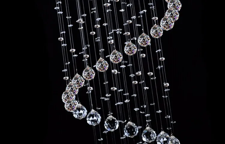 modern iron black and raindrop crystal chandelier
