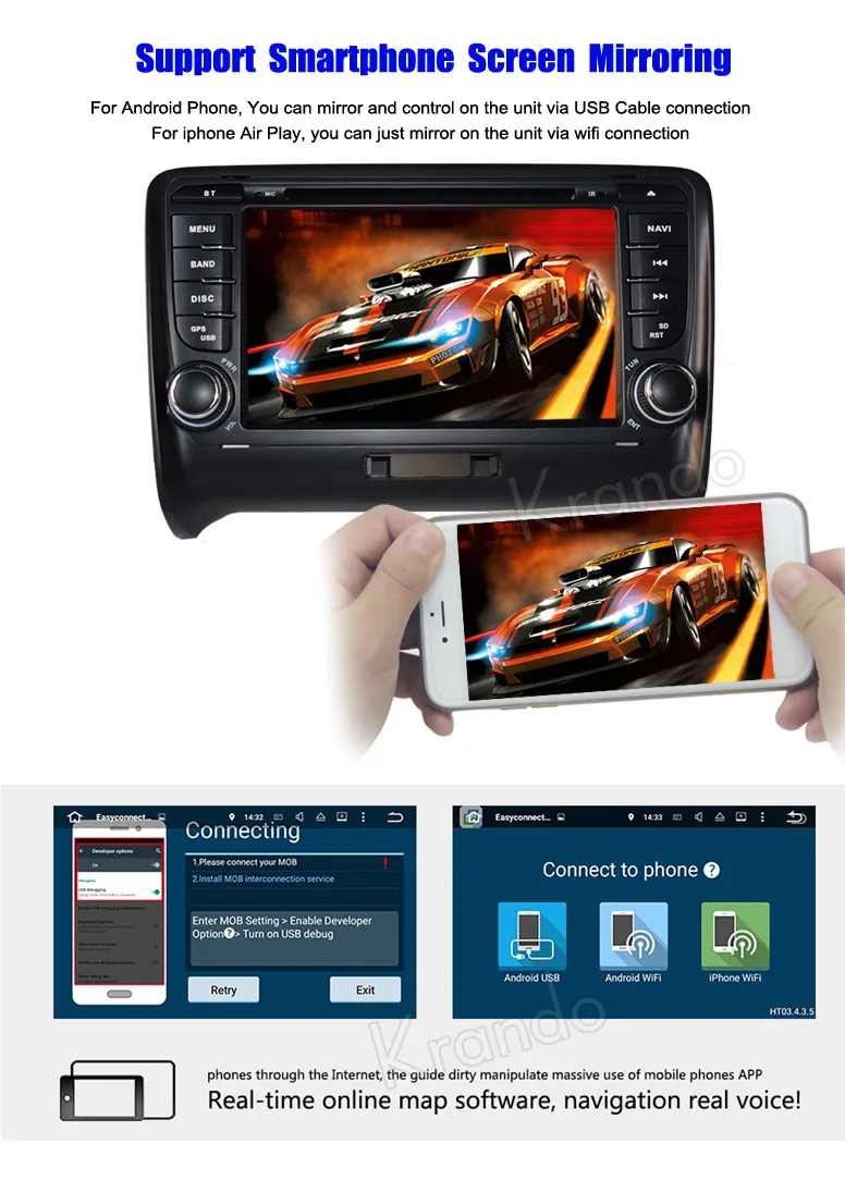 for audi tt car multimedia system