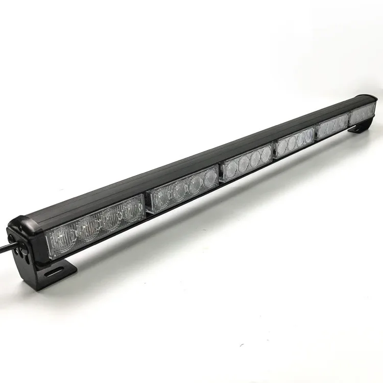 12v 27 Inch Red Blue Orange Color 24 Led Strobe Light Bar Buy Led