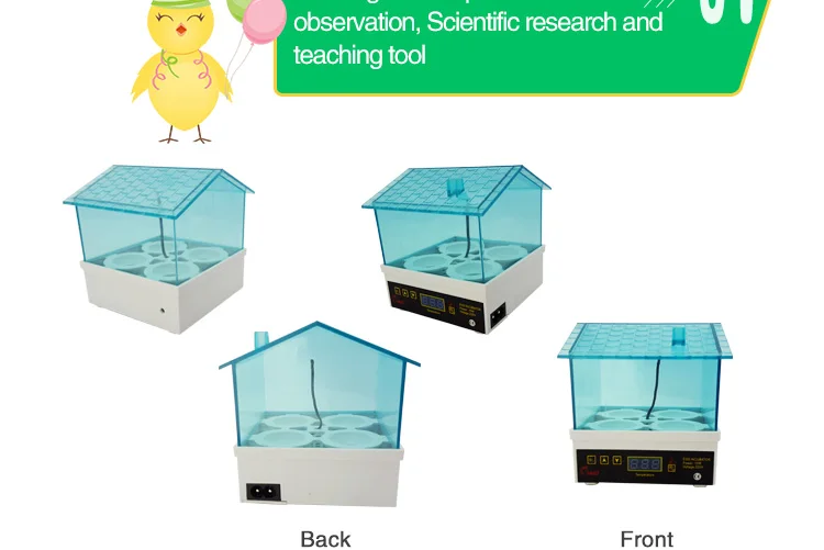 Hot sale full automatic high hatching rate egg incubator 4 mini incubator